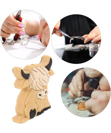 CRAFTHROU 10pcs Highland Animal Silicone Beads Toy - Cute Silica Gel Baby Beads 2.8x2.7cm - Buy Online on GoSupps.com