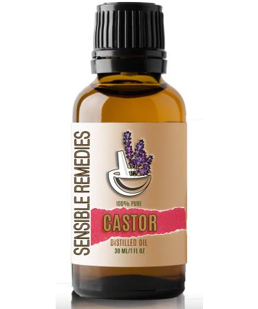 Sensible Remedies Castor Oil 100% Pure and Natural Distilled 30 mL (1 oz)
