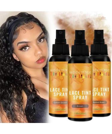 Wodemate Brown Lace Tint Spray 100ML - Hair Tinting for Lace Wigs & All Hair Types - Buy Online on GoSupps.com