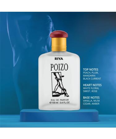 Riya Poizo For Men & Women Eau De Parfum | Spray Black Currant Musk | 100 ML | Long Lasting Fragrance Spray | Sensual Perfume | Dark Force | Men & Women Perfume - Buy Online on GoSupps.com