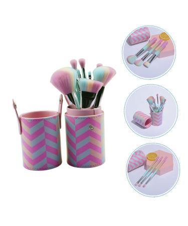 FRCOLOR 10pcs Loose Powder Eyeshadow & Blush Brush Set - Fluffy Wooden Handle Makeup Brushes for Women - Buy Online on GoSupps.com