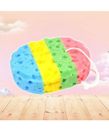 Buy Frcolor 2pcs Bath Sponge Set Colorful Oval Seaweed Scrubber | International Shipping Available - Buy Online on GoSupps.com