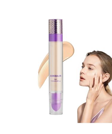 Maquillage de correcteur couvercle Stick Concealer - Correcteur Correcteur Stick de couverture de couverture compl te Makeuvr de b ton long terme de 7 5 ml avec effacer les cercles sombres B: Tward l ger de la peau 1 unit (Lot de 1)