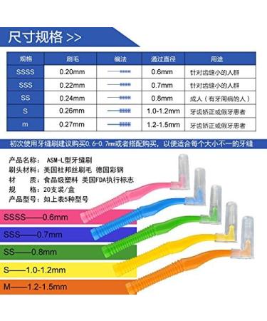 cleanpik tooth brush L type 1.0 1.2 MM10 tablets * 3 teeth brushing floss cleaning gums orthodontic toothbrush - Buy Online on GoSupps.com