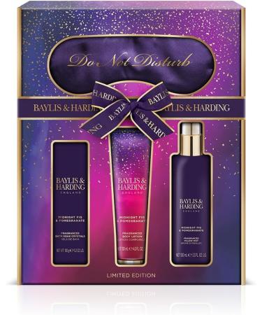 Baylis & Harding Midnight Fig & Pomegranate Luxury Beauty Sleep Gift Set - Vegan Friendly (1 Pack) - Buy Online on GoSupps.com
