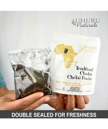 Uhuru Naturals Sahel Cosmetics Chebe Powder (50g) - Natural Hair Growth Treatment - Buy Online on GoSupps.com