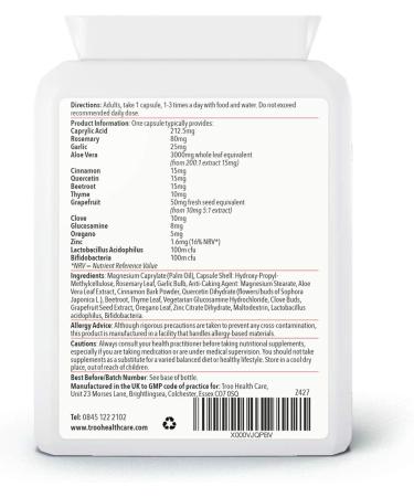 CANStasis Candida Yeast Balance Supplement 60 Capsules - Women's Daily Digestive and Immune Support - Buy Online on GoSupps.com