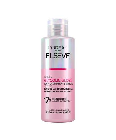 L'Or al Paris - 5 Minute Lamination Treatment - Hair Mask for Dull Hair - Lacking Shine - Glycolic Acid - Hair Care Protocol - Elseve Glycolic Gloss - 200 ml