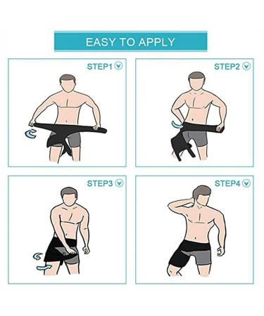 Layhou Adjustable Groin Support Bandage - Thigh Compression Brace for Athletic Injury Prevention and Pain Relief - Buy Online on GoSupps.com