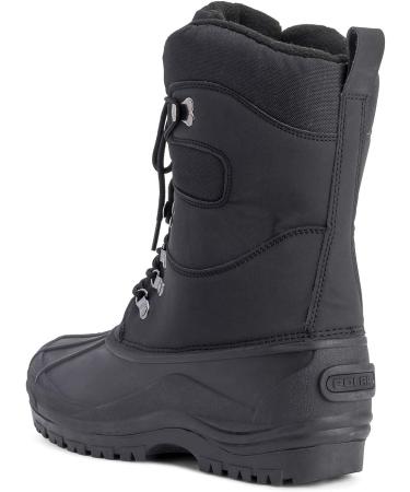 POLAR Men's Snow Hiking Mucker Duck Boots 10 Black - Waterproof Thermal Safety Gear - Buy Online on GoSupps.com