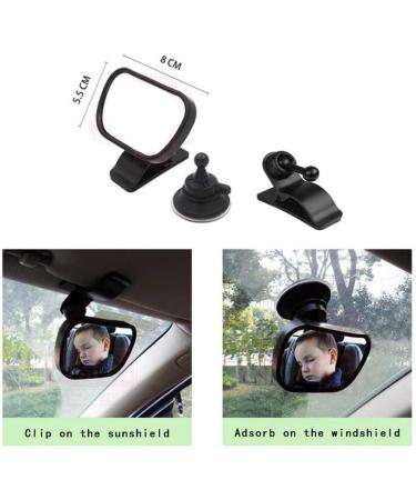 Vawcornic Shatterproof Rear Seat Mirror for Baby - 360 Swiveling Car Rearview Mirror Compatible with Most Vehicles - Buy Online on GoSupps.com