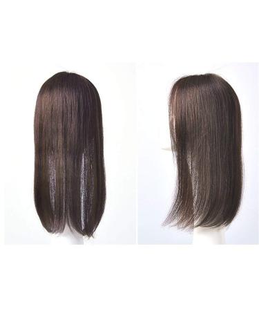 Human Hair Clip-in Hairpiece with Bangs - 16 Black | Perfect for Thinning Hair - International Shipping - Buy Online on GoSupps.com