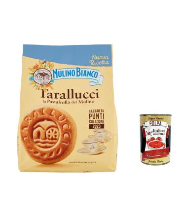 Italian Gourmet E.R. Mulino Bianco Macine Pack of 12 biscuits with 100% Italian fresh cream 800g + Italian Gourmet polpa 400g