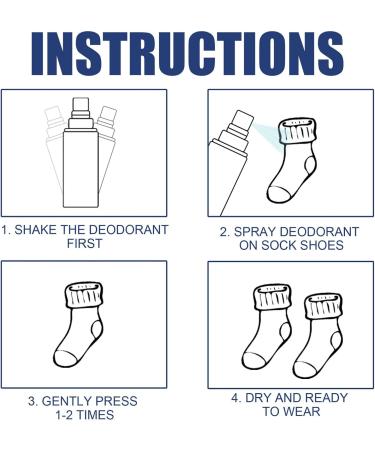 30ml Natural Shoe Socks Foot Deodorant Odor Spray Eliminates Odor Removal AntiBacterials Antifungals Shoes and Socks Refresher Sporter Rundaotong A: 30ml box - Buy Online on GoSupps.com