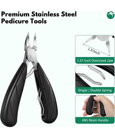 Eneteck Long Handle Toenail Clippers for Thick Nails - Ideal for Seniors and Ingrown Toenail Care - Buy Online on GoSupps.com