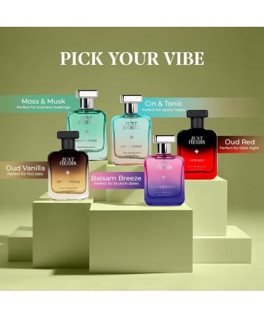 Justt Herbs Intense Oud Green EDP Perfume Spray for Men Long Lasting Fragrance - 50 ml - Buy Online on GoSupps.com