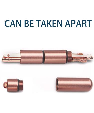6 Pcs Portable Ear Pick Set - Rose Gold Color | Ear Wax Removal Kit with Pendant Storage Cylinder - Buy Online on GoSupps.com