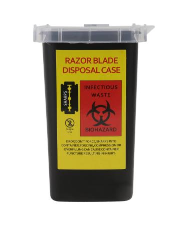 FOMIYES Sharps Disposal Container  Sharps and Biohazard Waste Disposal Container  Razor Blades Disposal Container for Home Use Professional Small Sharps Container