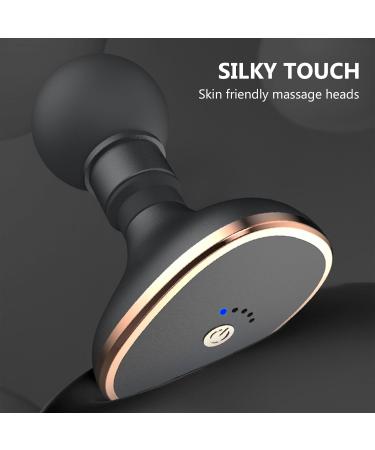 Mini Portable Massage Gun - 5-Speed Deep Tissue Percussion Massager for Neck & Lumbar Spine - Pocket Size Relaxation Device Black - Buy Online on GoSupps.com