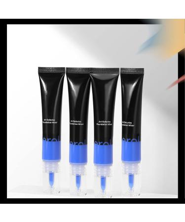 HOSAILY Blue Foundation Mixing Pigment - Color Corrector for Warm to Cold Tones | Smooth Blend with Foundation | Includes Hand Makeup Mixing Palette - Buy Online on GoSupps.com