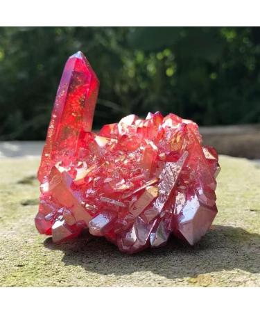 Natural Crystal Rough Home Decor Natural Amaranth Angel Aura Quartz Crystal Cluster Titanium Coating Quartz Cluster Electroplating Stone Gifts Natural Crystal (Size : 1000g 4-8pcs) - Buy Online on GoSupps.com