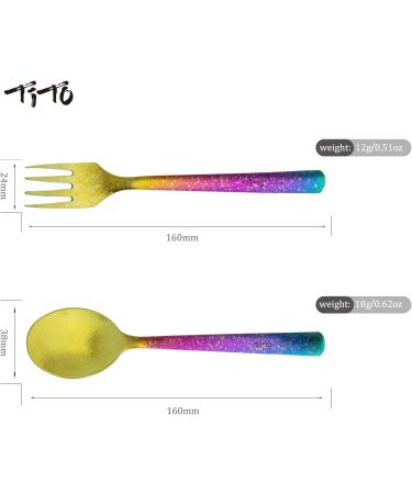 TiTo Titanium Colorful Lightweight Camping Utensil Spork Set for Backpacking Hiking Outdoors - Buy Online on GoSupps.com