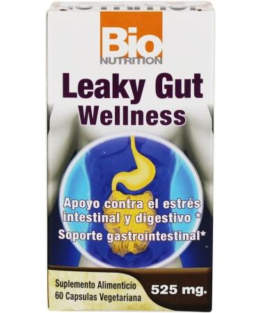 Leaky Gut Wellness - 60 Veg Caps by Bio Nutrition Inc | Promote Digestive Health - Buy Online on GoSupps.com