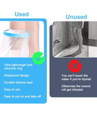 Casenly Waterproof Shower Foot Protector - Slide-Resistant Reusable Plaster Protection for Adults Keeps Wounds Dry - Buy Online on GoSupps.com