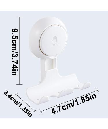Leryveo Wall-Mounted Shower Razor Holder | Self-Adhesive Suction Hooks for Razors Towels & Coats - Ideal for International Shipping - Buy Online on GoSupps.com