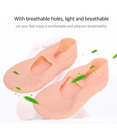 01 02 015 Foot Care Protector Moisturizing Socks Protective Silicone Anti Slip Foot Heel Care Foot Anti-cracking Protector 1Pair for F(M) - Buy Online on GoSupps.com