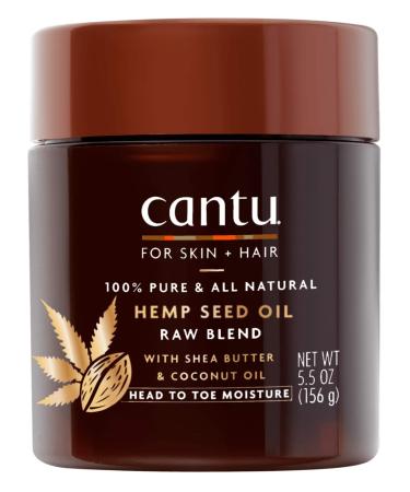 Cantu For Skin + Hair Hemp Seed Oil Raw Blend 5.5 Ounce Jar