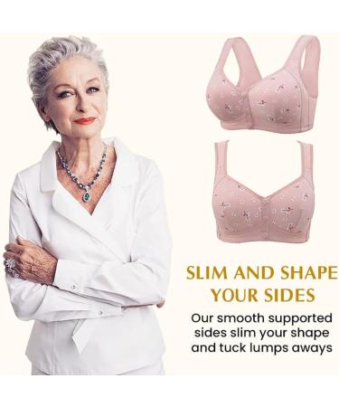 Wuwuhen Lisa Charm Daisy Bra - Front Button Closure, Comfortable & Breathable, Apricot 52/120 - Buy Online on GoSupps.com