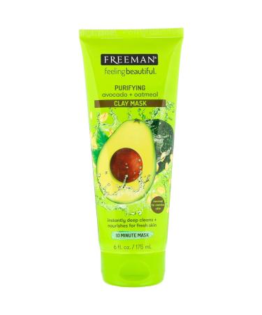 Freeman Freeman Face Mask with Purifying Clay Avocado + Oatmeal 175 ml for Normal Skin Mixed