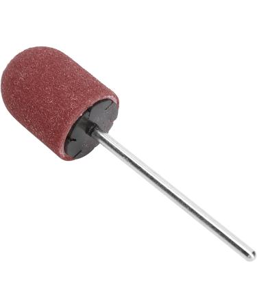 Nail Sanding Drill Bit 0.5 X 0.7in Easy To Store High Strength Nail Polishing Sanding Head Fine Sandpaper with Shaft for Grinding(Brown) - Buy Online on GoSupps.com