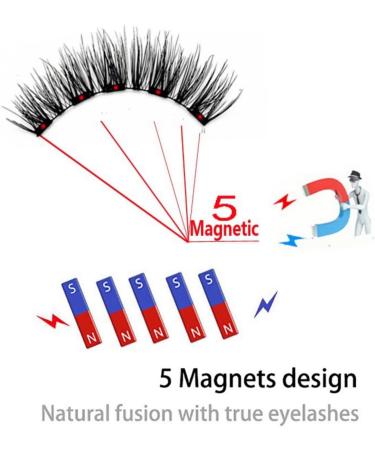 4 Pairs Magnetic Eyelashes with Applicator Magnetic Eyelashes Natural Look Reusable 3D False Lashes Magnetic Lashes No Liner No Glue Magnetic False Eyelashes Kit Black Eyelashes No Eyeliner Fake Lash - Buy Online on GoSupps.com