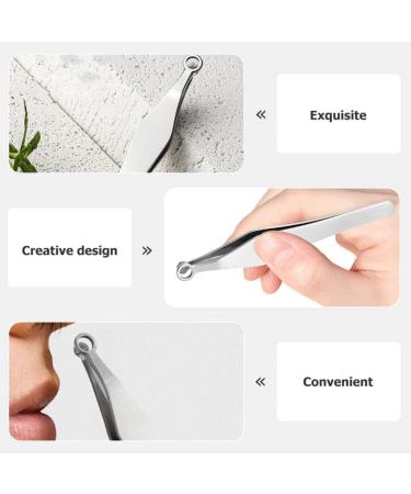 Frcolor Stainless Steel Nasal Hair Clip & Eyelash Tweezers Set - Precision Grooming Tools for Men & Women - Buy Online on GoSupps.com