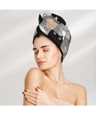 Super Absorbent Microfiber Hair Towel Wrap for Women - Quick Dry Coral Velvet Hair Cap for Long Curly & Thick Hair - Buy Online on GoSupps.com