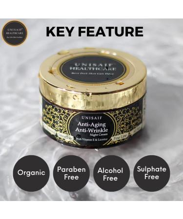 Buy Anti Aging Face Cream | Anti Wrinkle Moisturizer with Lavender Lemon & Licorice | Night Cream for Women (50g) - Free International Shipping - Buy Online on GoSupps.com