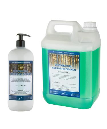 Claudius Showergel Siberian Pine 5 liter + 1 liter with pump white