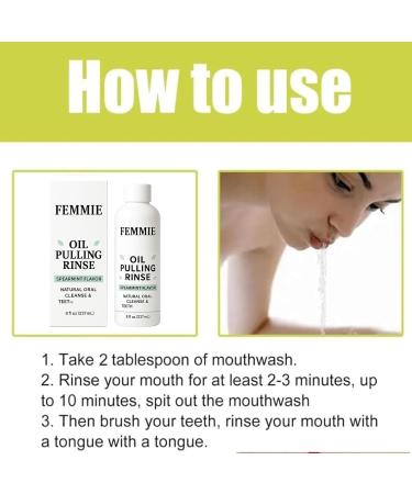 Bain De Bouche L'huile De Menthe Verte Femmie Bain De Bouche L'huile De Coco Femmie Naturel Pour Une Haleine Fra che Des Gencives Et Des Dents Saines (2 pi ces) - Buy Online on GoSupps.com