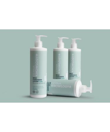 DermaKnowlogy MD22 Carbamide Lotion 7.5% | 400 ml | Urea Body Lotion Moisturising Cream for Rough & Dry Skin Allergy Sufferers Certified Body Cream Without: Perfume Parabens Silicones Dyes black - Buy Online on GoSupps.com