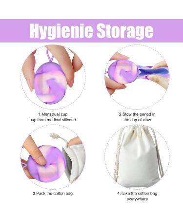 Wusanan Menstrual Disc - 2 PCs Eco-Friendly Silicone Cups for Active Women | Ideal for Sports Swimming & Intimacy - Buy Online on GoSupps.com