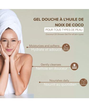  Arganicare Arganicare - Shower gel - Coconut & Vitamin E - Bottle 500 ml - Buy Online on GoSupps.com