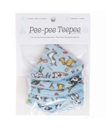 Beba Bean Pee-Pee Teepee - Diaper Changing Accessory for Boys, Reusable Pee Pee Cap, Diggity Dog, Pack of 5