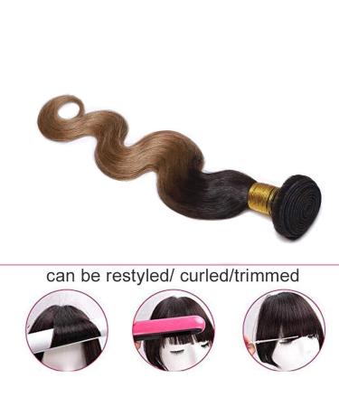 Buy Sego Brazilian Human Hair Bundles - 100% Virgin Body Wave Extensions - Unprocessed Natural Black & Honey Blonde - 18 Inch - Buy Online on GoSupps.com