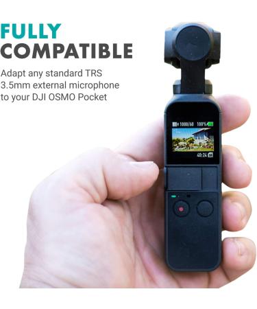 MOVO PMA-1 DJI Osmo Pocket Microphone Adapter | USB Type-C to 3.5mm TRS External Sound Adapter for Osmo Pocket Accessories - Buy Online on GoSupps.com