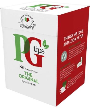 PG Tips Tea Bags 80's 232g - 80 Count Pack | Authentic British Tea Blend - Buy Online on GoSupps.com