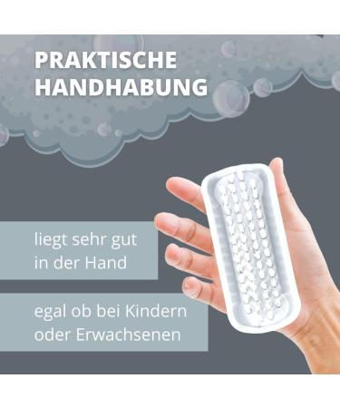 Parsa Beauty Double-Sided Hand & Nail Brush Set - 10 White Brushes for Bathroom Toilet Sink & Workshop Cleaning - Buy Online on GoSupps.com