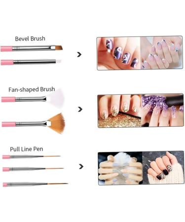 Nail Art Tools Nail Painting Brushes Dotting Pens Designers Manicure Tapes peach Kit Nail Art Tool - Buy Online on GoSupps.com