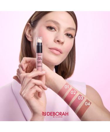  DEBORAH Deborah Milano Easy Color Blush & Lipstick 01 Pink Crush with Hyaluronic Acid and Sweet Almond Oil Intense and Long-Lasting Colour on Cheeks and Lips 30 ml - Buy Online on GoSupps.com